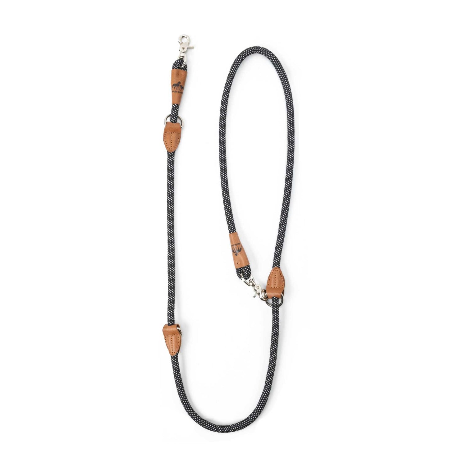 Reflektionsleine©, längenverstellbar, veganes Leder