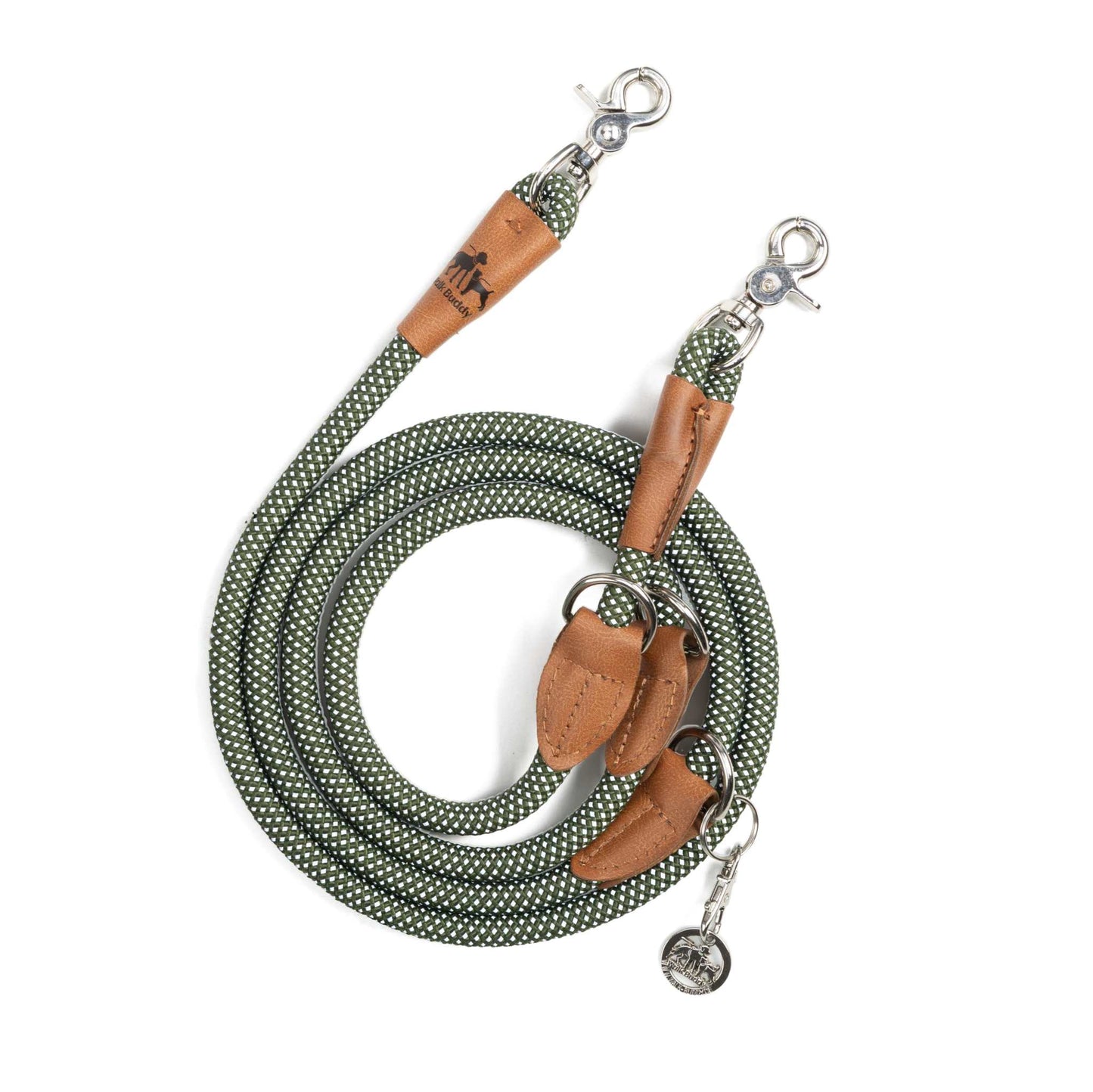 Reflektionsleine©, längenverstellbar, veganes Leder