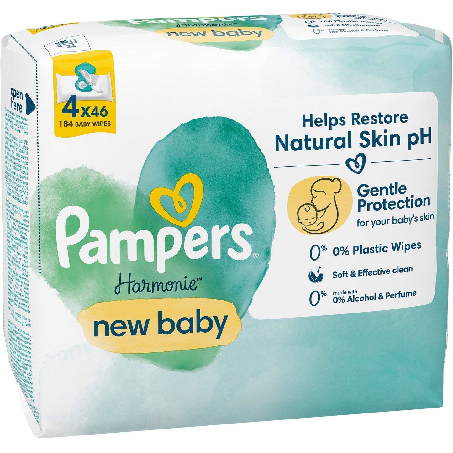 Pampers Chusteczki nawilżane Delicate Care New Baby 4 x 46 szt. (8006540815762)