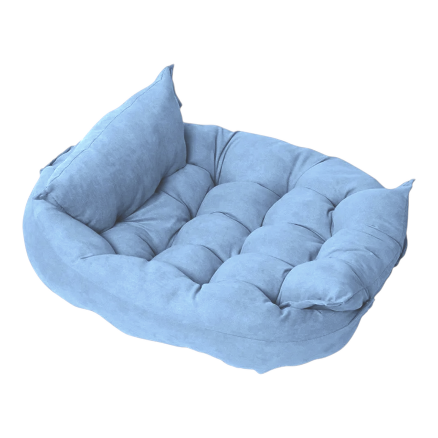 Leichte Matte mit Kissen mit drei verschiedenen Liegemöglichkeiten