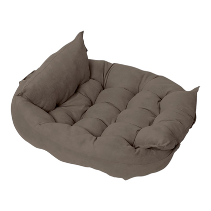 Leichte Matte mit Kissen mit drei verschiedenen Liegemöglichkeiten