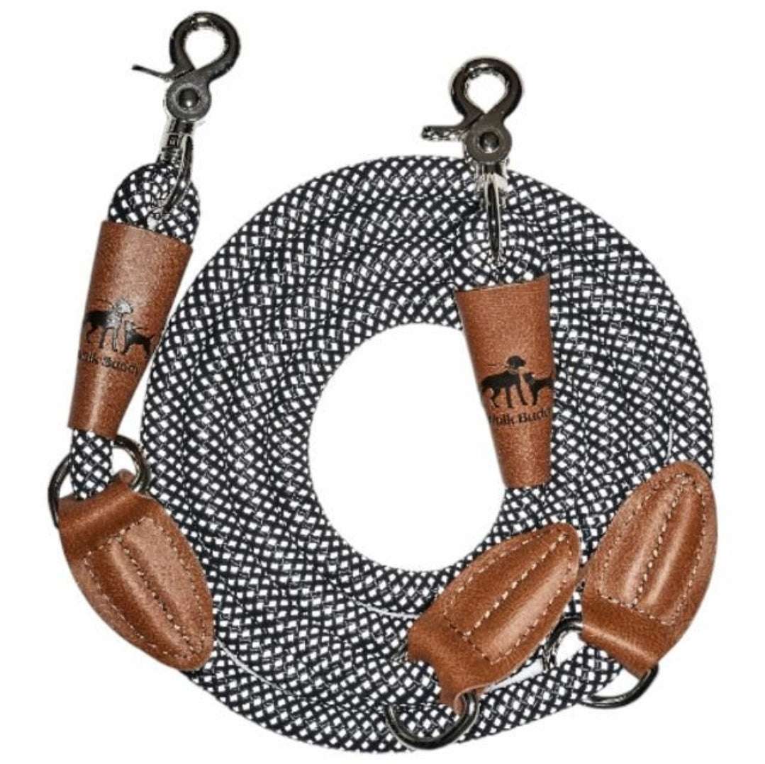 Reflektionsleine©, längenverstellbar, veganes Leder